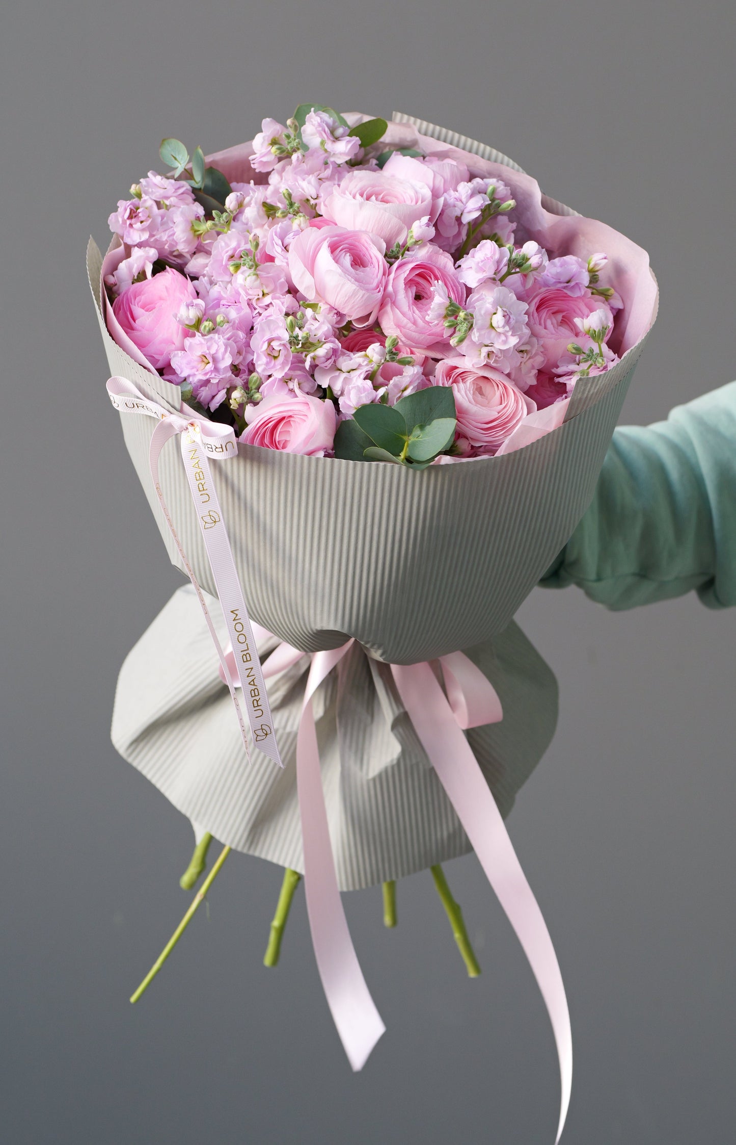 Růžová kytice květiny Praha букет Прага цветы 