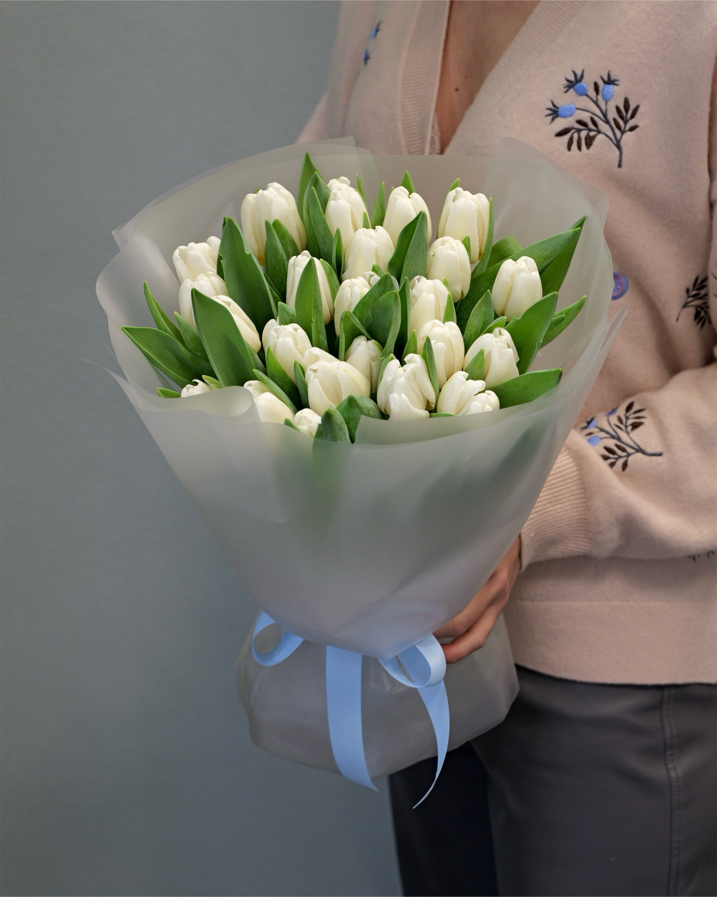 
                  
                    Elegantní kytice bílých tulipánů
                  
                