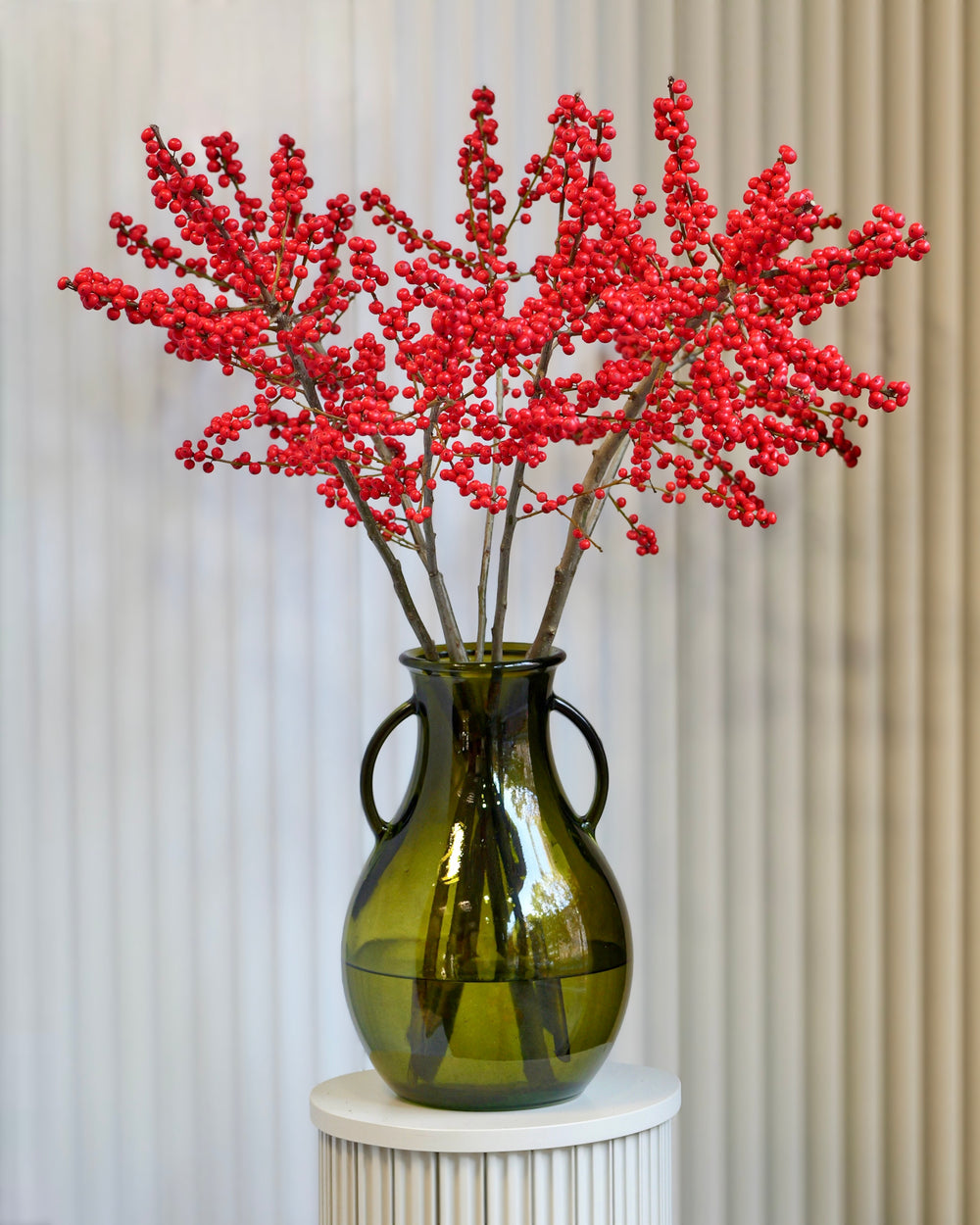 Ilex – zimní větvičky s červenými bobulemi